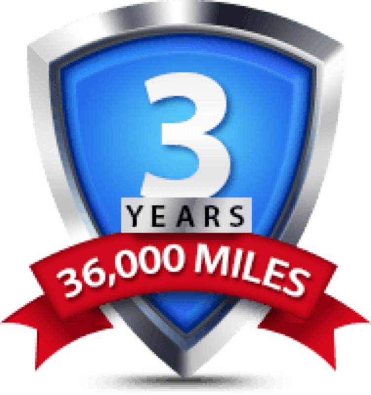 3-Year/36,000-Mile Warranty